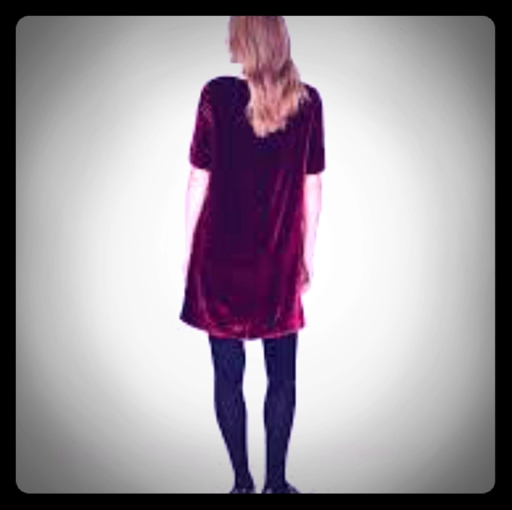 Vintage 90's Trendy Short Velvet Dress